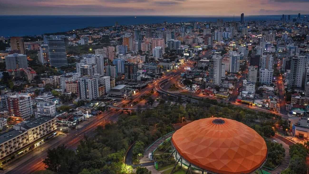 Vista Aérea del Palacio de los Deportes Santo Domingo