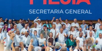 Dirigentes respaldan a Carolina Mejía
