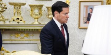 Marcos Rubio en el despacho Oval de la Casa Blanca