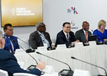 Yayo Sanz Lovatón, participó este martes en la Mesa Redonda Ministerial Latinoamericana, en el marco del XII Congreso Mundial de la Organización Mundial de Zonas Francas (World FZO)
