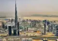 Foto del aire de los Emiratos Árabes Unidos