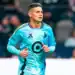 James Rodríguez calentando en el Minnesota United FC