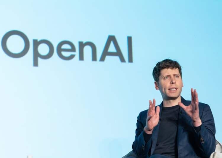 Sam Altman durante una conferencia de prensa