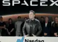 Elon Musk en el lanzamiento de SpaceX a la Bolsa