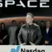 Elon Musk en el lanzamiento de SpaceX a la Bolsa