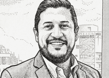 Bosquejo de imagen columnista Rubén Martínez Portes y Director Diario Financiero RD