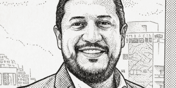Bosquejo de imagen columnista Rubén Martínez Portes y Director Diario Financiero RD