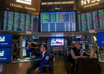 Tablero de Wall Street