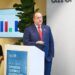 Ministro Magín Díaz durante una reunión con líderes empresariales