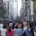 Personas caminando en el centro de la Ciudad de México