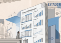 Dibujo de persona leyendo estados financieros
