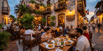 Imagen de un restaurante en Santo Domingo generada con inteligencia artificial