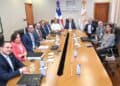 Reunión entre el gobernador del Banco Central dominicano y la misión técnica del BID sobre financiamiento a MIPYMES