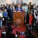 Diputados dominicanos en el hemiciclo durante la sesión sobre modificaciones al nuevo Código Penal