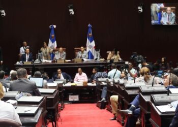 Sesión de la Cámara de Diputados de República Dominicana durante la discusión del Código Penal