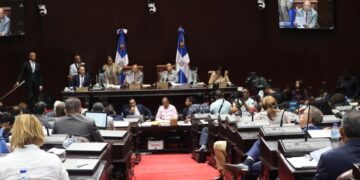 Sesión de la Cámara de Diputados de República Dominicana durante la discusión del Código Penal