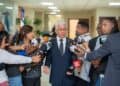 El presidente del Senado dominicano, Ricardo de los Santos, durante una sesión legislativa
