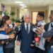 El presidente del Senado dominicano, Ricardo de los Santos, durante una sesión legislativa