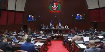 Pleno de la Cámara de Diputados de República Dominicana durante una sesión legislativa