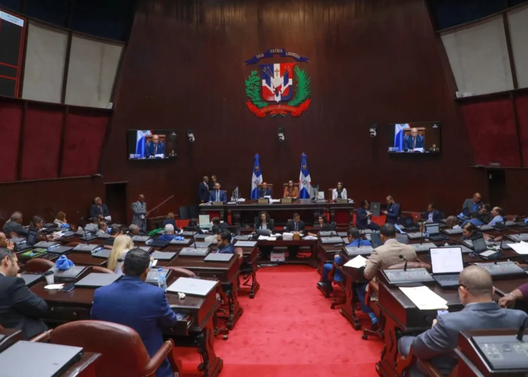 Pleno de la Cámara de Diputados de República Dominicana durante una sesión legislativa