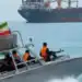 Buques de guerra de la Armada de EE.UU. operando en el estrecho de Ormuz durante el bloqueo naval a Irán