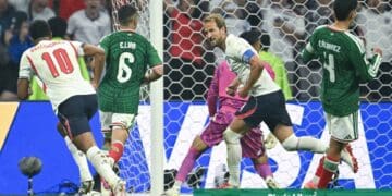 Jude Bellingham y Harry Kane celebran gol en Inglaterra vs México Mundial 2026