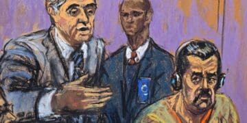 Corte federal de Manhattan donde se define el calendario del juicio contra Nicolás Maduro