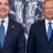 Presidentes ejecutivos de Banreservas y Banco Popular durante un encuentro sobre el sistema financiero dominicano