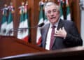 Rueda de prensa de funcionarios de la Fiscalía General de México sobre el caso del gobernador de Sinaloa