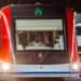Tren del Metro de Santo Domingo detenido en un andén durante una interrupción del servicio