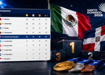 Atletas dominicanos celebran medallas en los Juegos Centroamericanos y del Caribe Santo Domingo 2026