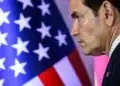 Marco Rubio habla ante la prensa durante la reunión de cancilleres de la ASEAN en Manila