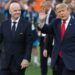 Gianni Infantino, presidente de la FIFA, junto a Donald Trump en un acto oficial