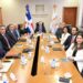 Gobernador del BCRD Héctor Valdez Albizu reunido con ejecutivos de Mastercard para Latinoamérica en Santo Domingo