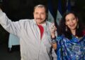 Daniel Ortega y Rosario Murillo, copresidentes de Nicaragua, durante un acto oficial
