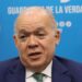 Director general de la DGII Pedro Urrutia hablando en el Encuentro Económico de HOY sobre la eliminación de retención de ITBIS