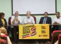 Conversatorio de la Coalición por una Seguridad Social Digna en el Colegio Médico Dominicano con el dirigente chileno Luis Mesina