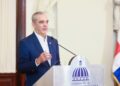 Presidente Luis Abinader durante el lanzamiento de Eficompras en la Dirección General de Contrataciones Públicas