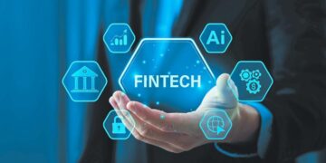 Pantalla con gráficas de inversión fintech global y logos de startups financieras digitales en segundo trimestre 2026