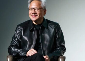 Jensen Huang, CEO de Nvidia, durante un evento público relacionado con tecnología e inteligencia artificial