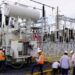 Torres y líneas de transmisión eléctrica en República Dominicana durante un día de altas temperaturas