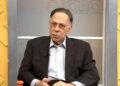 Celso Marranzini, presidente del CUED, durante entrevista sobre apagones y el sistema eléctrico dominicano