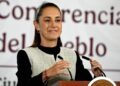 Presidenta Claudia Sheinbaum en rueda de prensa defendiendo la nueva ley de radio y televisión de México