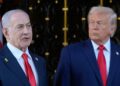 Benjamín Netanyahu en conferencia de prensa rechazando el plan de alto al fuego en Gaza propuesto por Donald Trump