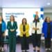 Directora de la ONE Mildred Martínez durante el lanzamiento del Plan Estadístico Nacional 2025-2028 en República Dominicana