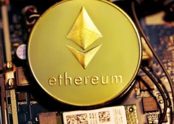 Gráfico del precio de Ethereum mostrando cotización en US$1,883 con volumen diario en mínimos