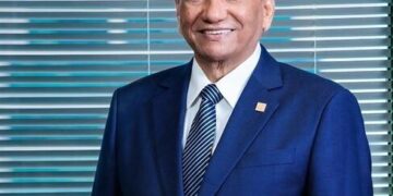 Leonardo Aguilera, presidente ejecutivo de Banreservas, durante acto institucional en Santo Domingo