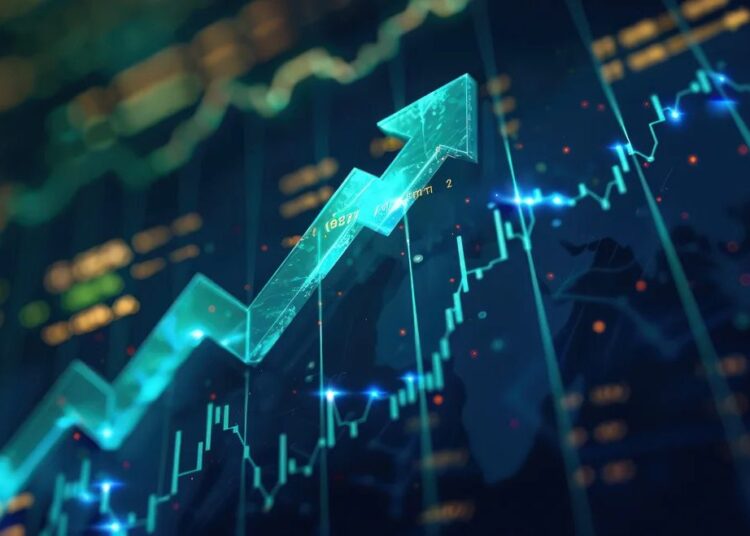 Pantalla de cotizaciones del S&P 500 en la Bolsa de Nueva York mostrando índice cerca de máximo histórico