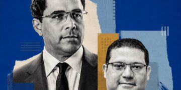 David Collado, ministro de Turismo de República Dominicana, en acto público durante la gestión de Abinader