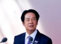 Presidente de Taiwán Lai Ching-te en el podio durante el Foro Ketagalan en Taipéi